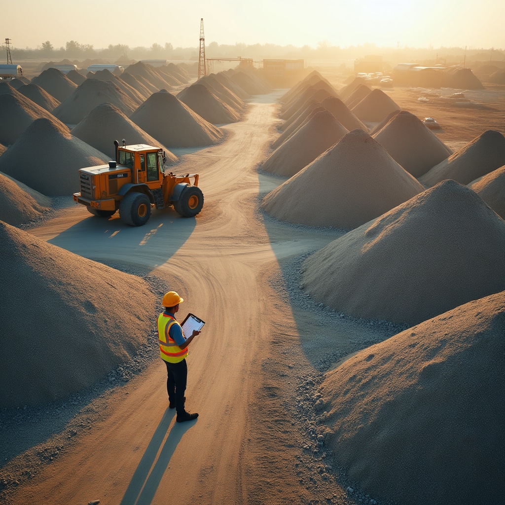 Bulk construction materials including sand, gravel and aggregates