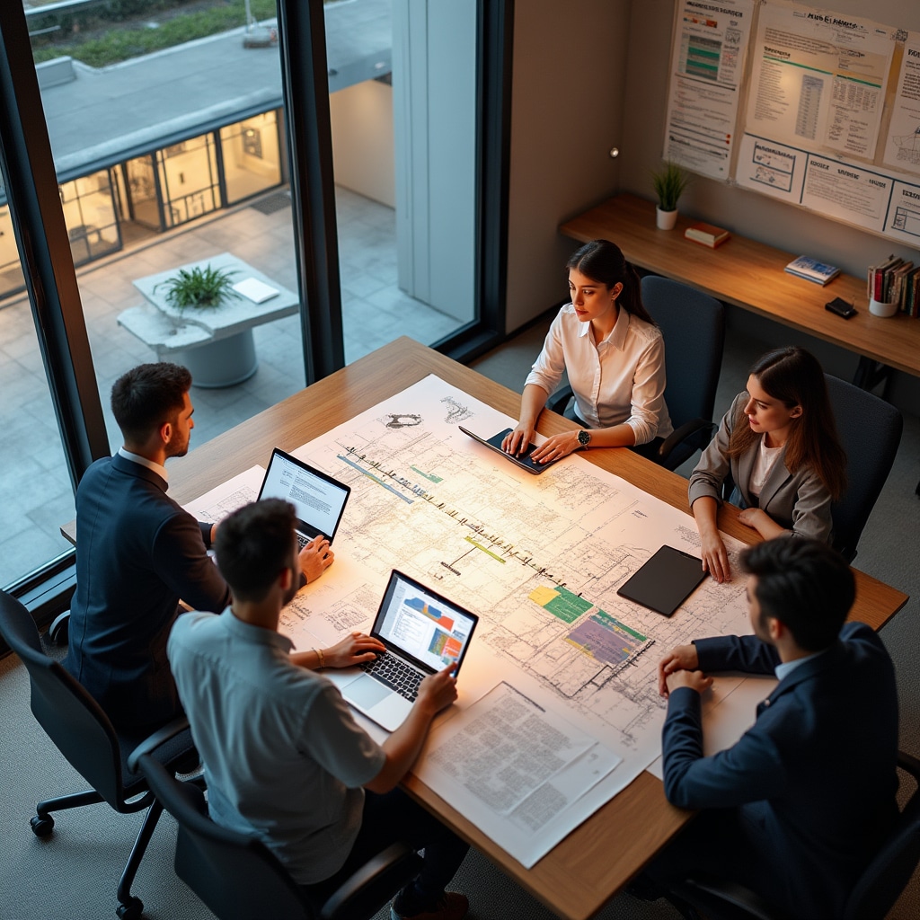 Construction project planning and supply chain coordination overview