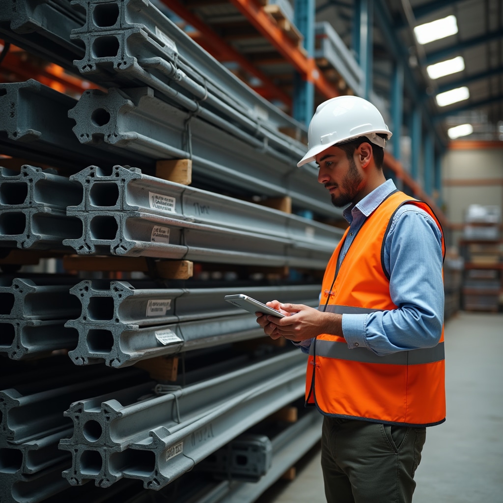 Structural steel beams and reinforcement materials for construction